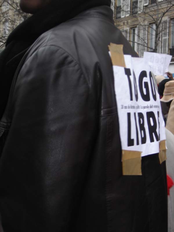 Manifestation à Paris pour la démocratie au Togo 024